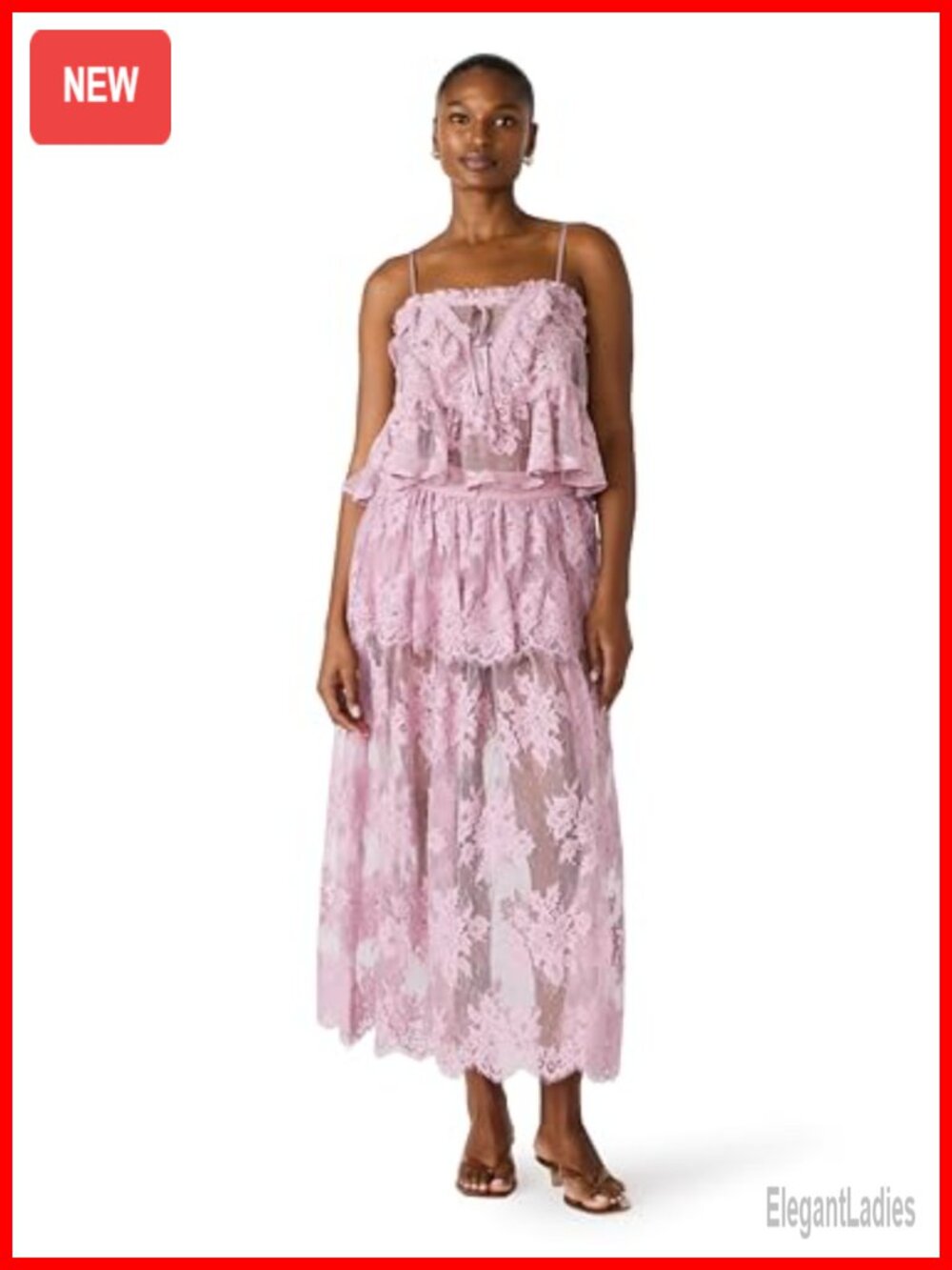 Steve Madden Arietty Floral Square Neck Sleeveless Tank Top